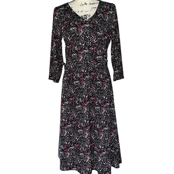 Chadwick's Collection faux wrap dress 14 - Picture 1 of 6